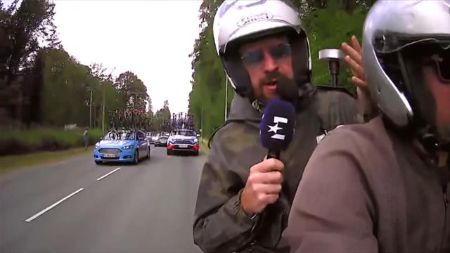 Wiggins on a Bike: De mooiste momenten van Bradley Wiggins als verslaggever in de Tour Wiggins on a Bike: De mooiste momenten van Bradley Wiggins als verslaggever in de Tour