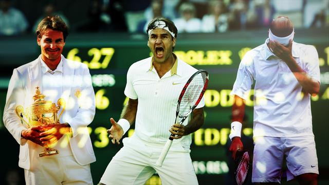 Le Top 20 des victoires de Federer à Wimbledon