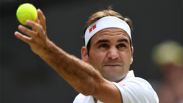 Federer til semifinale med sin 100. Wimbledon-seier