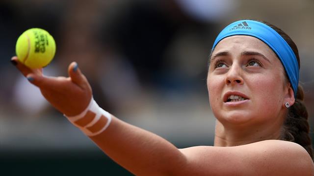 Dritter Aufschlag-Fauxpas: Ostapenko trifft schon wieder eigenen Doppelpartner