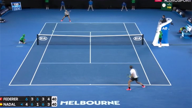 Federer-Nadal, il colpo più bello dell'epica finale degli Australian Open 2017 Federer-Nadal, il colpo più bello dell'epica finale degli Australian Open 2017