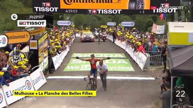 Dylan Teuns wint op Planche des Belles Files Dylan Teuns wint op Planche des Belles Files