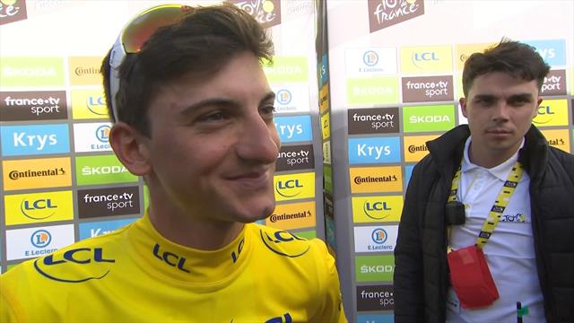 Ciccone: "Ero venuto al Tour per fare esperienza, ora ho la maglia gialla. Incredibile!" Ciccone: "Ero venuto al Tour per fare esperienza, ora ho la maglia gialla. Incredibile!"
