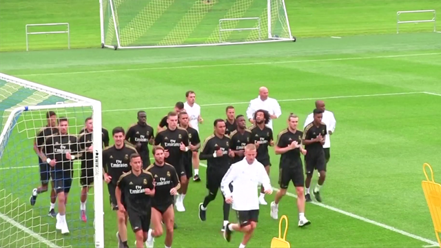 Eden Hazard, primo allenamento con il Real Madrid a Montreal Eden Hazard, primo allenamento con il Real Madrid a Montreal
