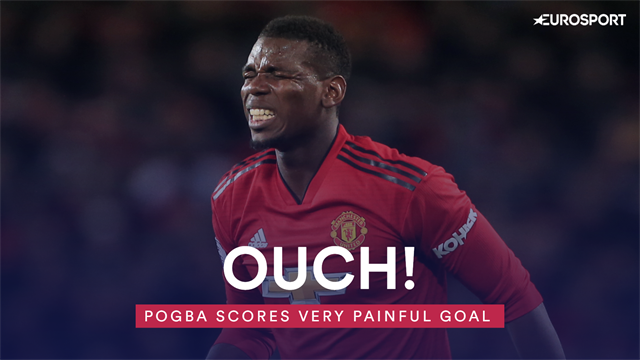 Ouch! Paul Pogba scores very painful goal Ouch! Paul Pogba scores very painful goal