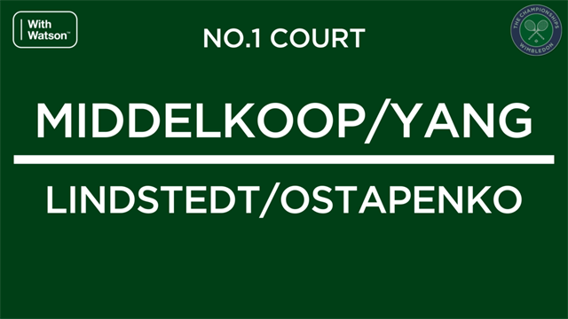 Middelkoop & Yang uitgeschakeld in halve finale Wimbledon Middelkoop & Yang uitgeschakeld in halve finale Wimbledon