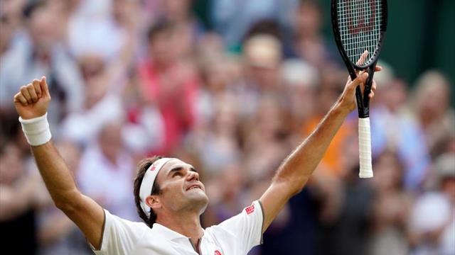 Federer bate a Nadal por 3ª vez en Wimbledon y logra la final contra Djokovic