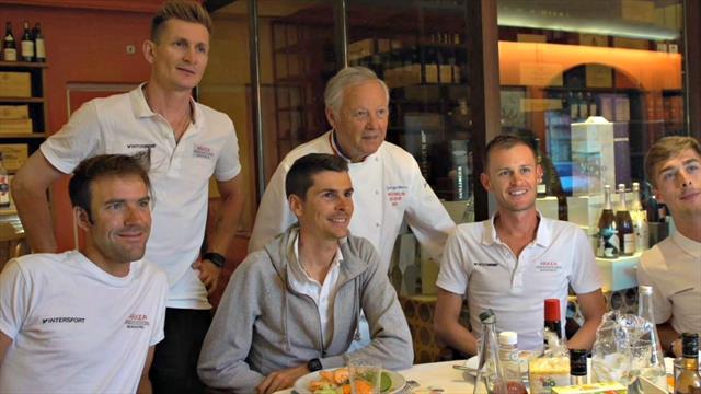 Inside Arkéa-Samsic : après l'effort, le réconfort chez le chef étoilé Georges Blanc Inside Arkéa-Samsic : après l'effort, le réconfort chez le chef étoilé Georges Blanc