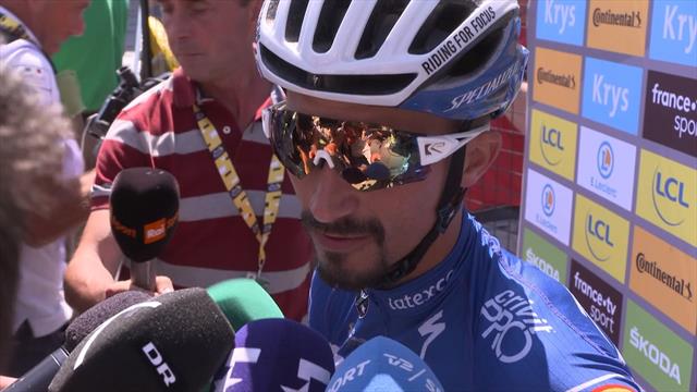 Alaphilippe : "Reprendre le maillot jaune ? C'est envisageable !" Alaphilippe : "Reprendre le maillot jaune ? C'est envisageable !"