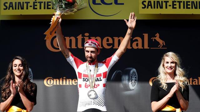 De Gendt logra una victoria heroica en Saint Etienne, Alaphilippe líder