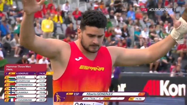 Europeo Sub 23: El lanzamiento que le dio el oro en martillo a Alberto González Europeo Sub 23: El lanzamiento que le dio el oro en martillo a Alberto González