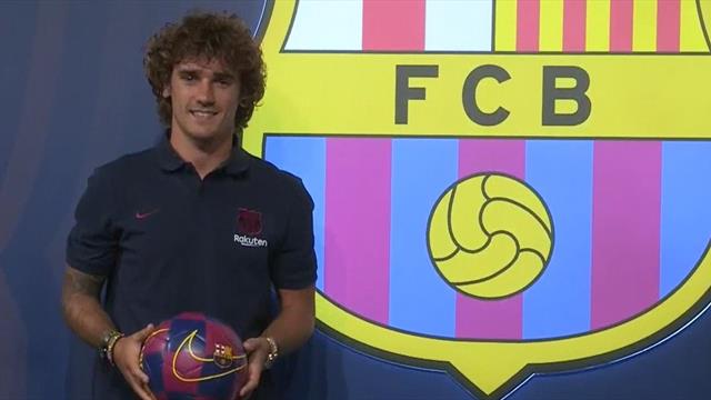 Una de las imágenes más esperadas del verano: Antoine Griezmann ya luce los colores del Barça Una de las imágenes más esperadas del verano: Antoine Griezmann ya luce los colores del Barça
