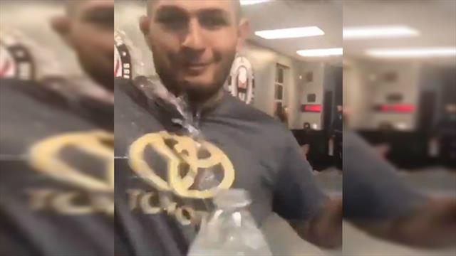Хабиб поддержал #BottleCapChallenge, но открыл бутылку не ногой
