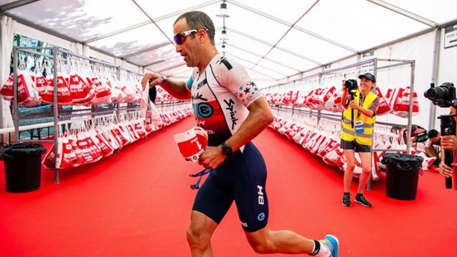 Eneko Llanos ejerce de profeta en su tierra y vence en el Ironman de Vitoria
