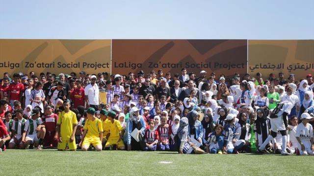LaLiga presenta su proyecto más solidario en campo de refugiados de Zaatari