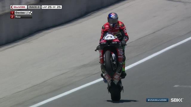 Chaz Davies denies Jonathan Rea a Laguna Seca double Chaz Davies denies Jonathan Rea a Laguna Seca double