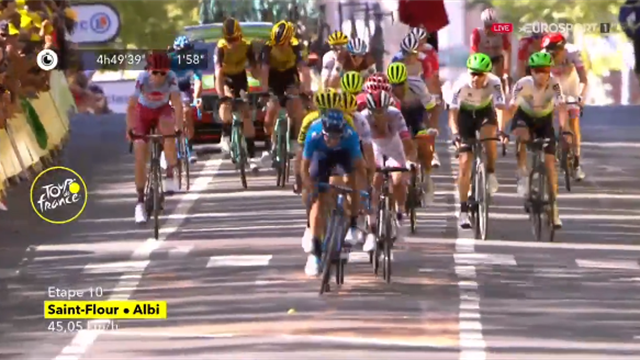 Tour de Francia 2019: El último esfuerzo de Landa tras la caída que le hizo perder dos minutos Tour de Francia 2019: El último esfuerzo de Landa tras la caída que le hizo perder dos minutos