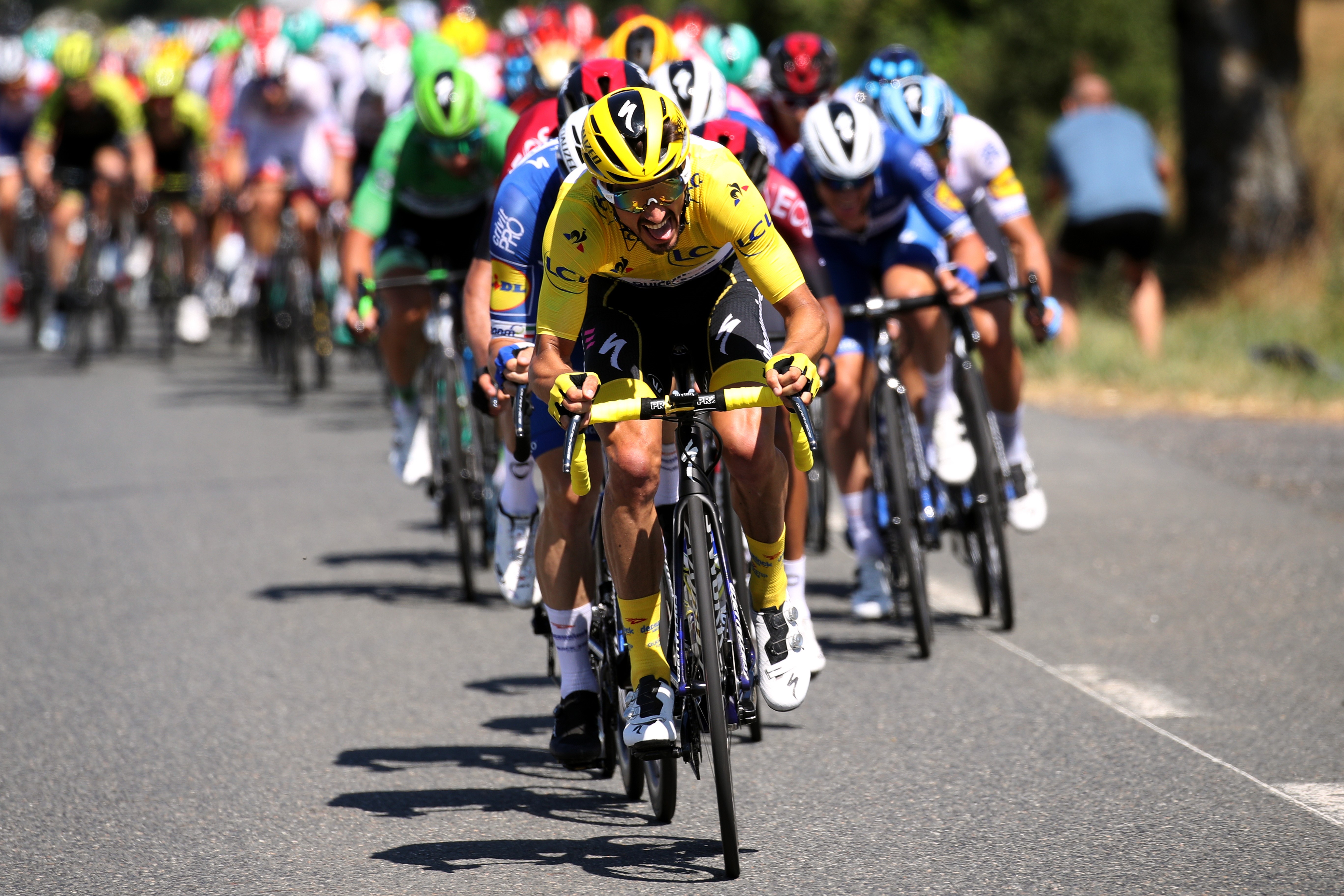 Julian Alaphilippe (Deceuninck - Quick-Step) lors de la 10e étape du Tour de France 2019