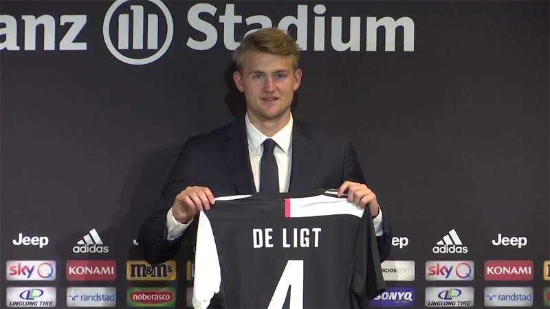 Juventus present their new signing Matthijs de Ligt