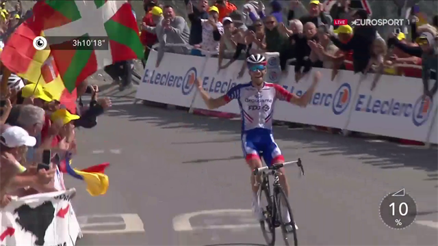 Tour de Francia (14ª etapa): Alaphilippe, candidato a presidente en el Tourmalet; triunfo de Pinot Tour de Francia (14ª etapa): Alaphilippe, candidato a presidente en el Tourmalet; triunfo de Pinot