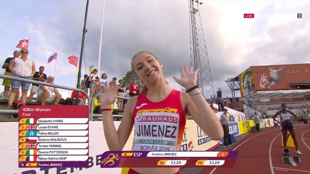 Europeos Sub-20 de Atletismo: Andrea Jiménez hace caer un récord de España de hace 30 años Europeos Sub-20 de Atletismo: Andrea Jiménez hace caer un récord de España de hace 30 años