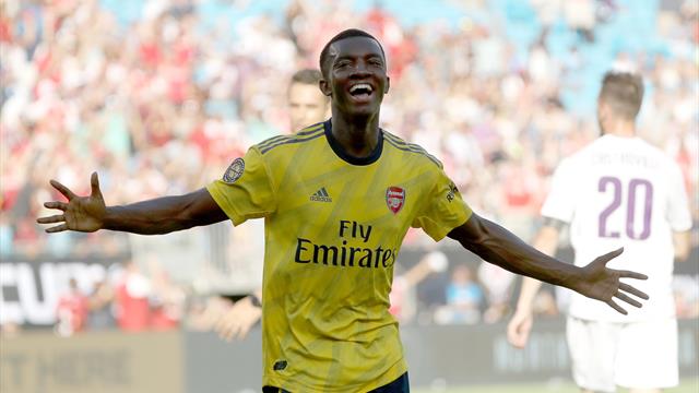 Nketiah double seals Arsenal win over Fiorentina