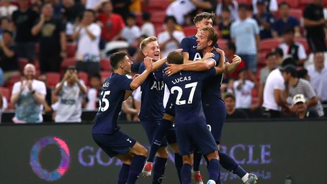 Kane scores from halfway line as Tottenham snatch Juve win