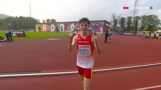 Europeos Sub 20: Oro y exhibición de Aarón Las Heras en el 5 000 Europeos Sub 20: Oro y exhibición de Aarón Las Heras en el 5 000