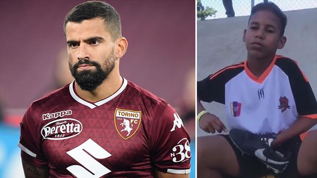 L'appello di Tomas Rincon: "Cerco questo bambino, voglio regalargli un paio di scarpe"
