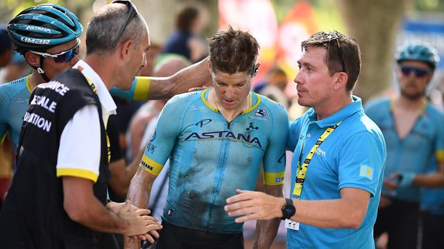 La poisse pour Fuglsang, contraint à l'abandon