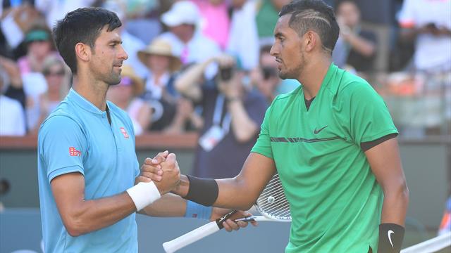 Un T-shirt "Novak" présenté à Kyrgios ? Un coup de feutre et cela devient un carnage