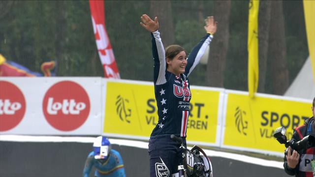 Zilver voor Laura Smulders bij WK BMX Zilver voor Laura Smulders bij WK BMX