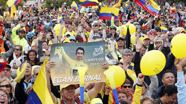 Tour de Francia 2019: recibimiento de héroe para Bernal en Zipaquirá Tour de Francia 2019: recibimiento de héroe para Bernal en Zipaquirá