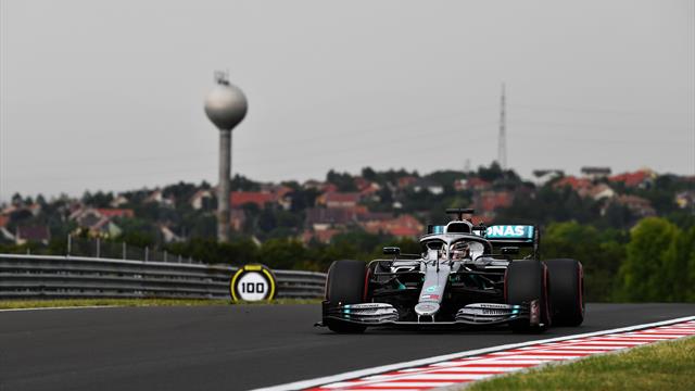 Regen stoppt Training: Hamilton dominert Auftakt in Ungarn