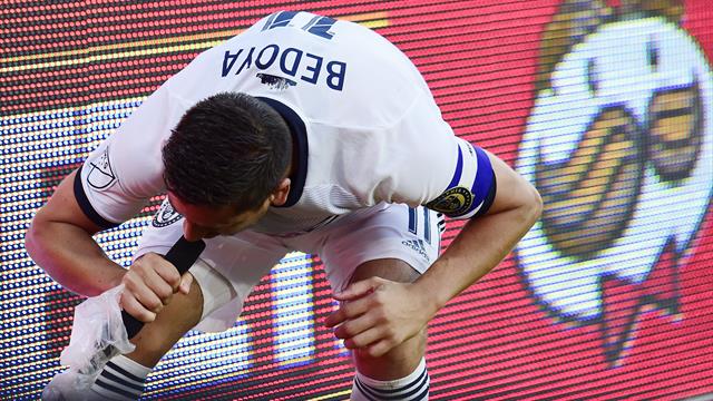 Bedoya célèbre son but en interpellant le Congrès américain sur les tueries armées