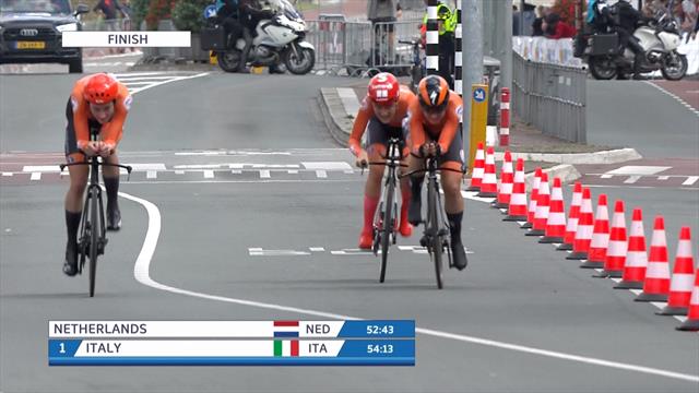 Goud voor Nederland op het onderdeel Mixed Relay Goud voor Nederland op het onderdeel Mixed Relay