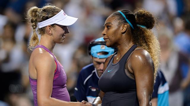 Serena storms into third round in Toronto