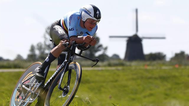 Remco Evenepoel pakt het goud bij de tijdrit Remco Evenepoel pakt het goud bij de tijdrit