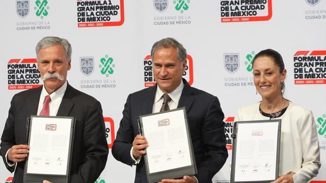 México firma contrato de Fórmula Uno hasta 2022 y da bienvenida a los pilotos