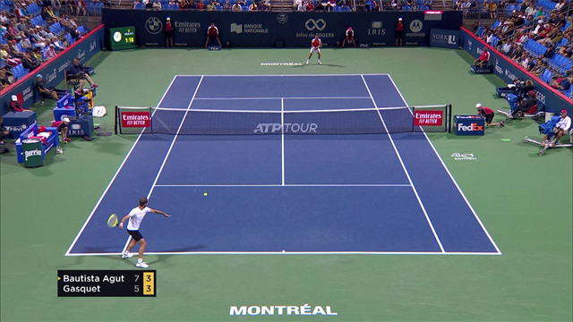 Gasquet a pris le vent et une pluie de hotshots de Bautista Agut Gasquet a pris le vent et une pluie de hotshots de Bautista Agut