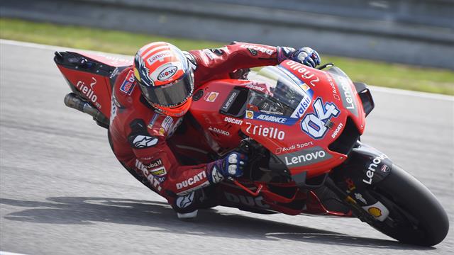 Dovizioso le plus rapide aux premiers essais en Autriche
