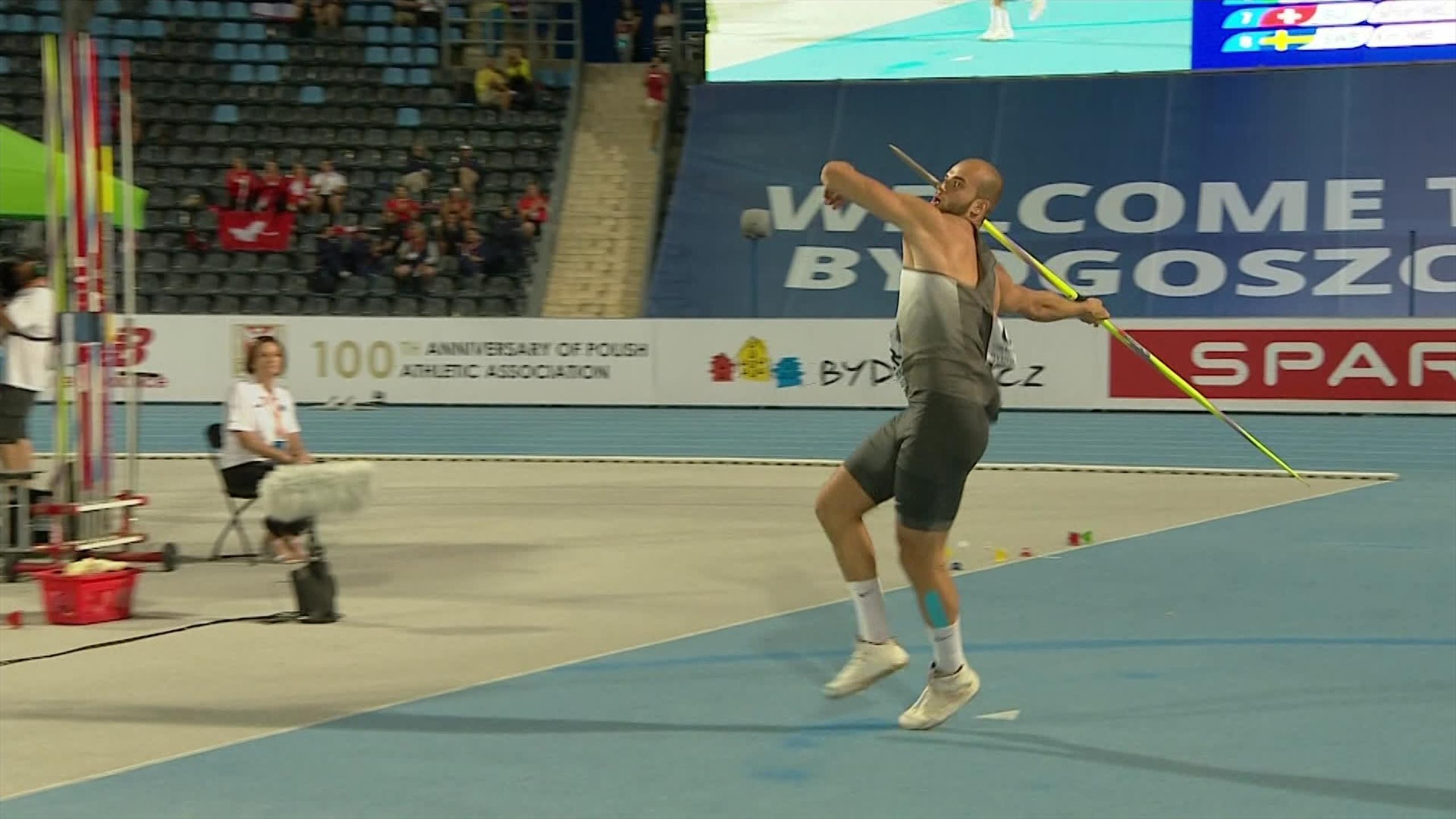 Julian Weber vince la gara di lancio del giavellotto Atletica video