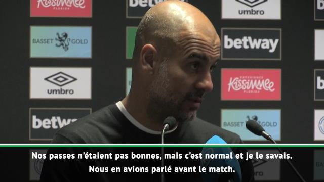 Guardiola : "Je suis satisfait du résultat, pas de la manière" Guardiola : "Je suis satisfait du résultat, pas de la manière"
