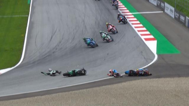 MotoGP Oostenrijk | Vierge en Nagashima crashen in de Moto2 race MotoGP Oostenrijk | Vierge en Nagashima crashen in de Moto2 race