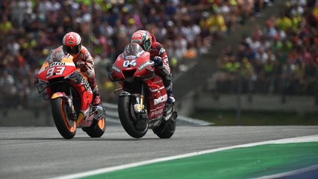 Dovizioso gewinnt packendes Duell gegen Márquez