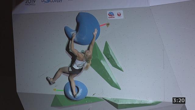 Climbing: Janja Garnbret wins women's final Climbing: Janja Garnbret wins women's final