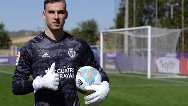 El guardameta Lunin, listo para jugar el domingo ante el Betis