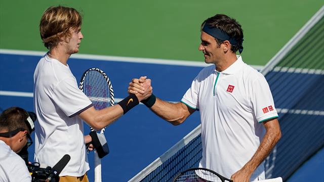 "War in jeder Hinsicht besser": Federer beeindruckt von Rublev "War in jeder Hinsicht besser": Federer beeindruckt von Rublev