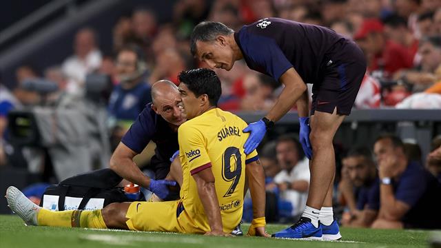Le Barça confirme la blessure de Suarez... qui pourrait être absent un mois