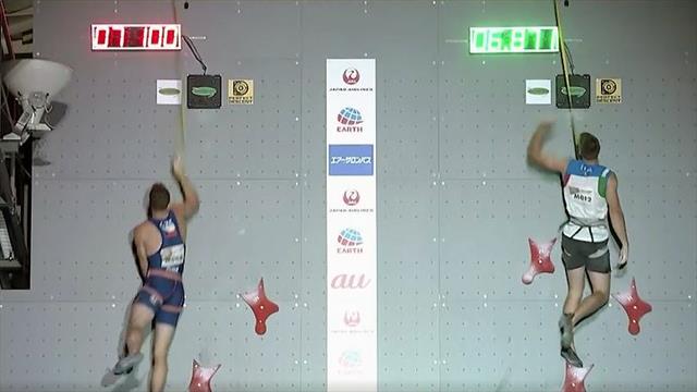 Speedklettern at its best: Ganz enges Ding im WM-Finale Speedklettern at its best: Ganz enges Ding im WM-Finale